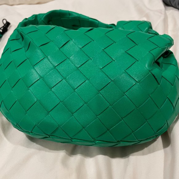 Bottega Veneta mini Jodie Leather bag parakeet green color Intrecciato design - Picture 12 of 12